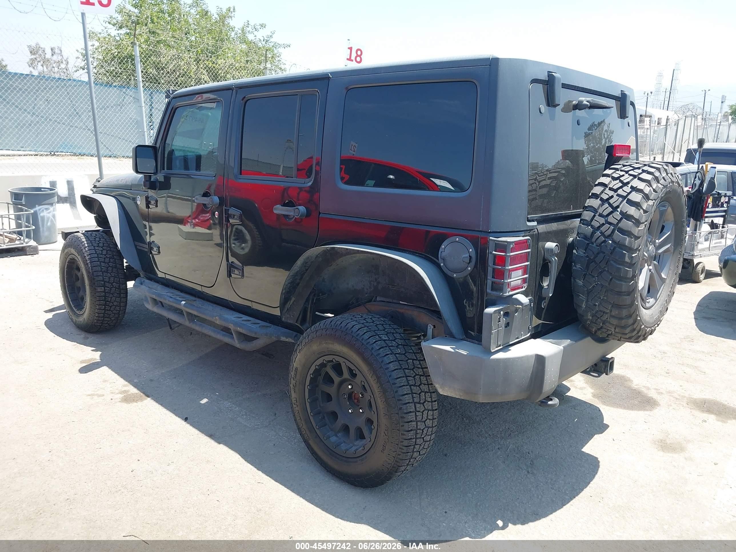 2013 Jeep Wrangler Unlimited Rubicon Black vin: 1C4BJWFG2DL699603