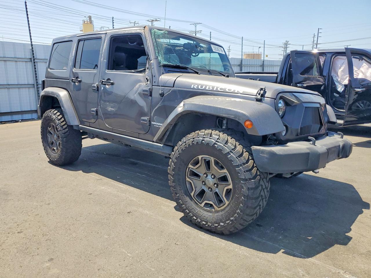 2014 Jeep Wrangler Gray vin: 1C4BJWFG2EL256742
