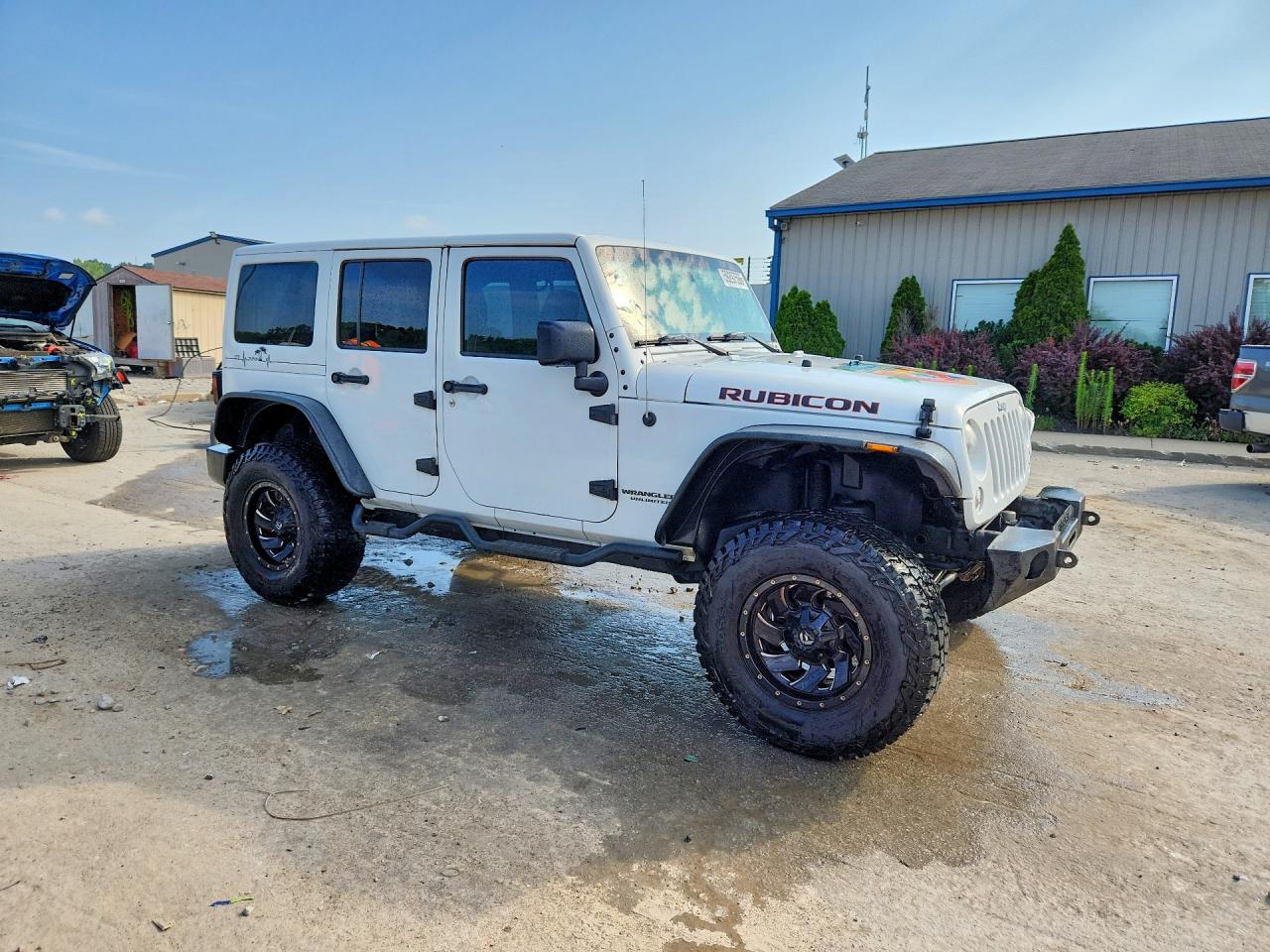 2015 Jeep Wrangler Unlimited Rubicon Белый vin: 1C4BJWFG2FL504246