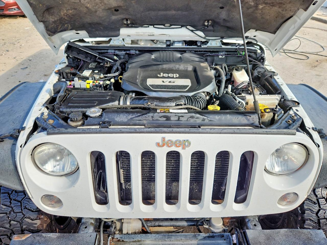 2015 Jeep Wrangler Unlimited Rubicon Белый vin: 1C4BJWFG2FL504246