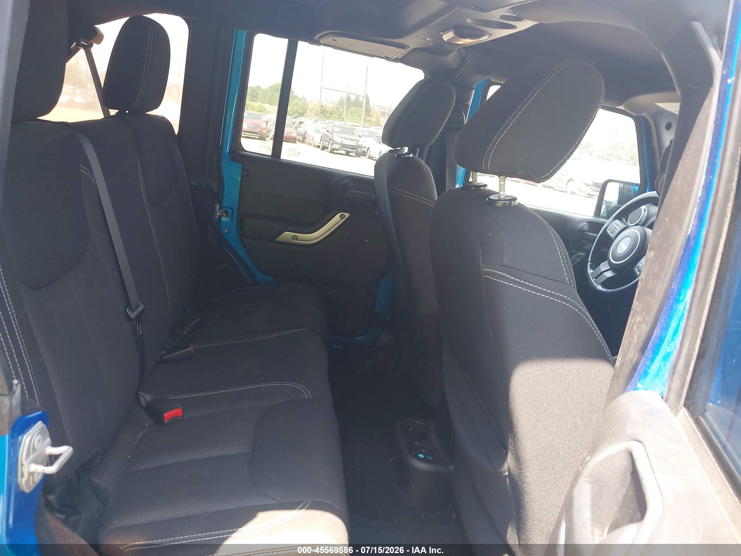 2015 Jeep Wrangler Unlimited Rubicon Blue vin: 1C4BJWFG2FL546254