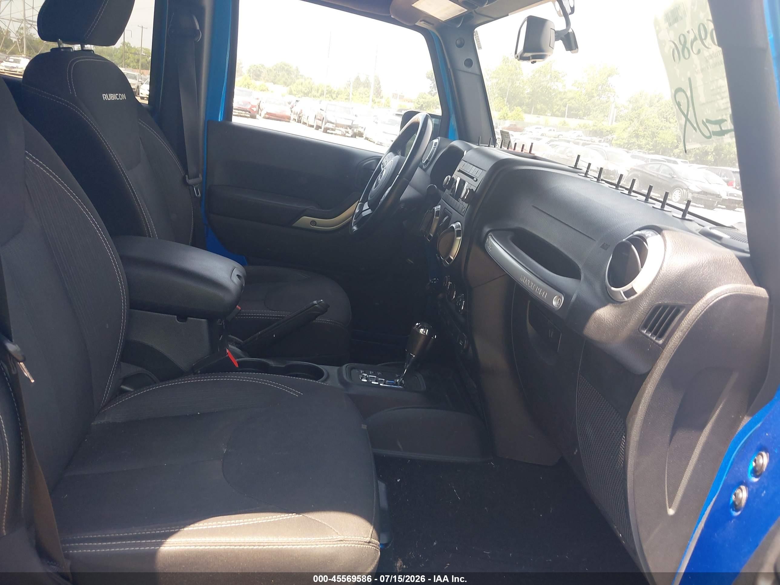 2015 Jeep Wrangler Unlimited Rubicon Blue vin: 1C4BJWFG2FL546254