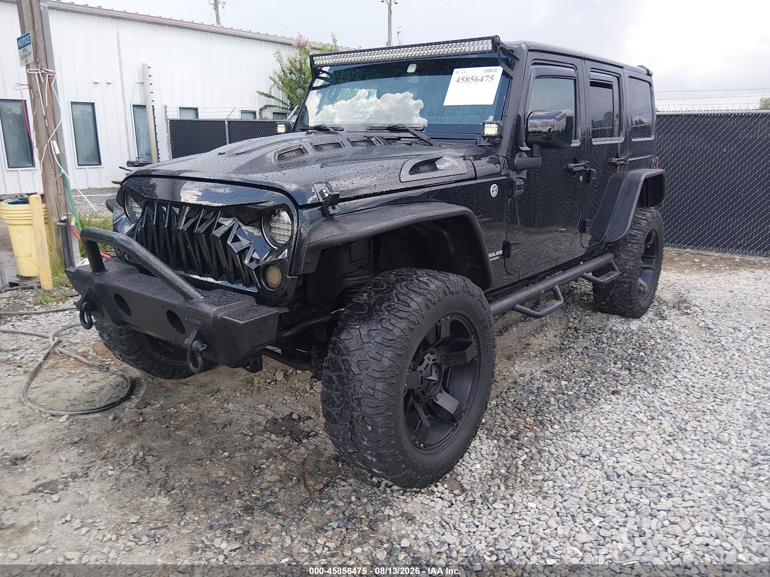 2015 Jeep Wrangler Unlimited Rubicon Black vin: 1C4BJWFG2FL568495