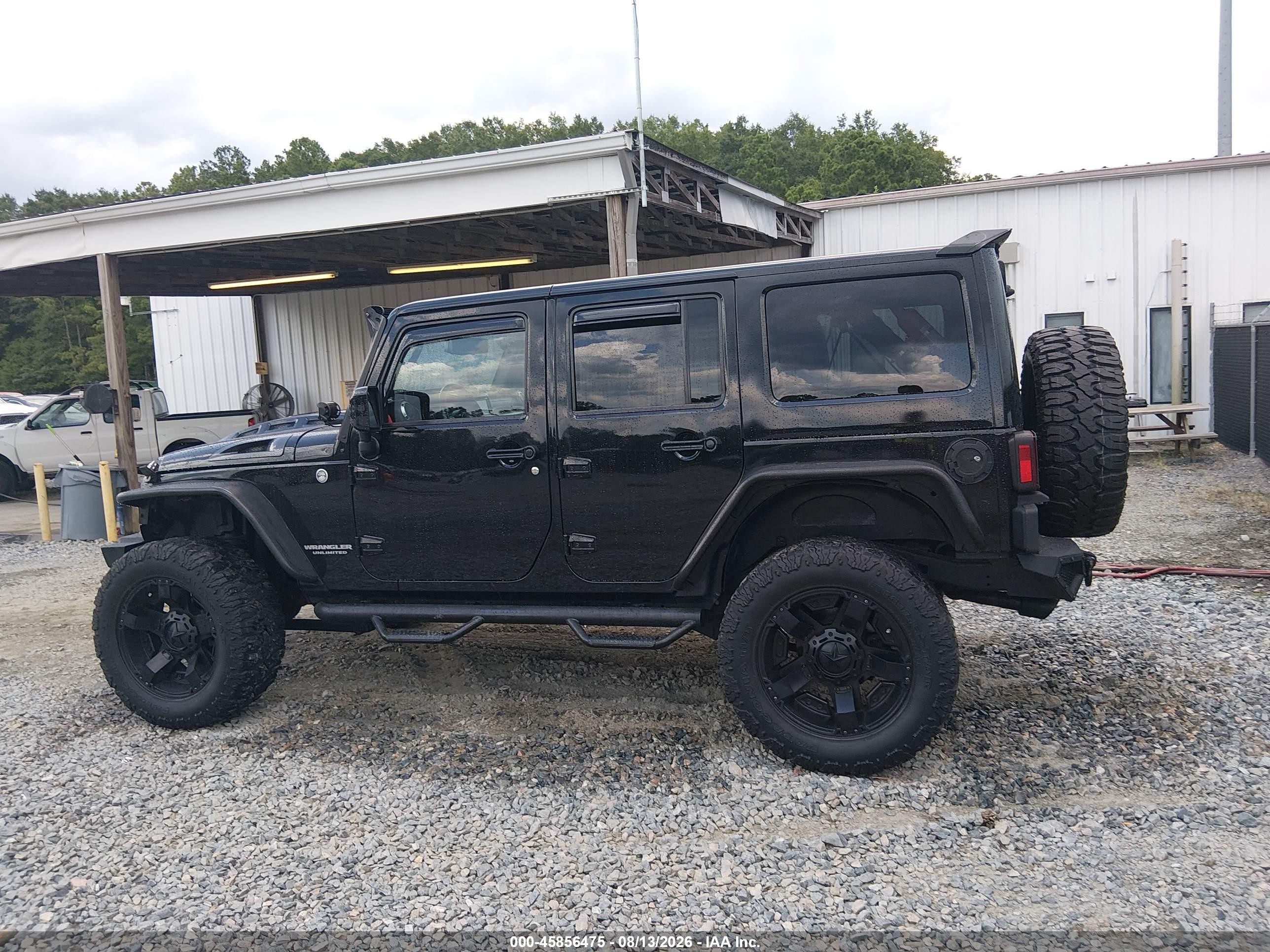 2015 Jeep Wrangler Unlimited Rubicon Black vin: 1C4BJWFG2FL568495