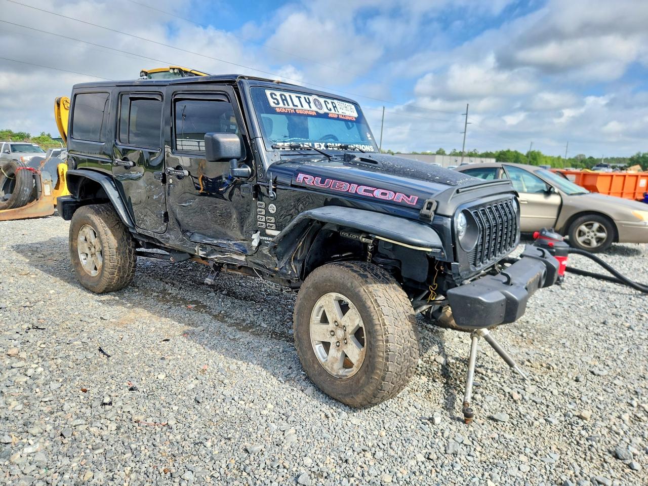 2016 Jeep Wrangler Unlimited Rubicon Black vin: 1C4BJWFG2GL307417