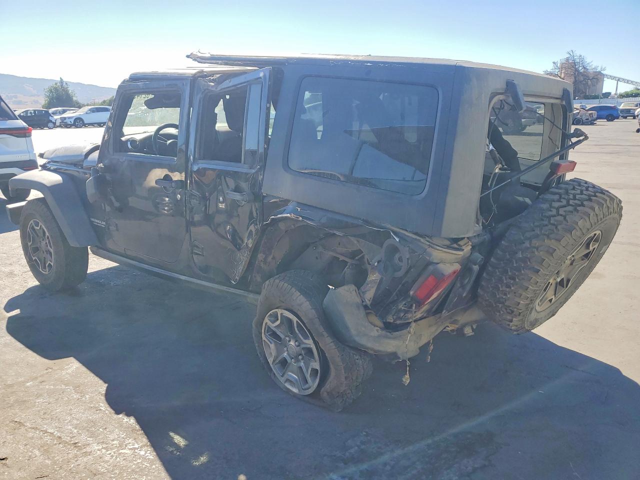 2013 Jeep Wrangler Unlimited Rubicon Черный vin: 1C4BJWFG3DL637675