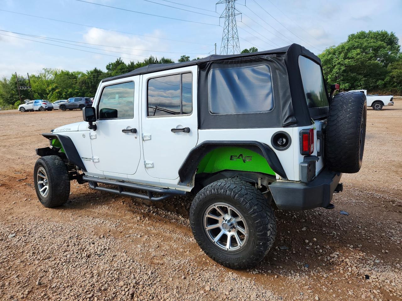 2014 Jeep Wrangler Unlimited Rubicon White vin: 1C4BJWFG3EL118613