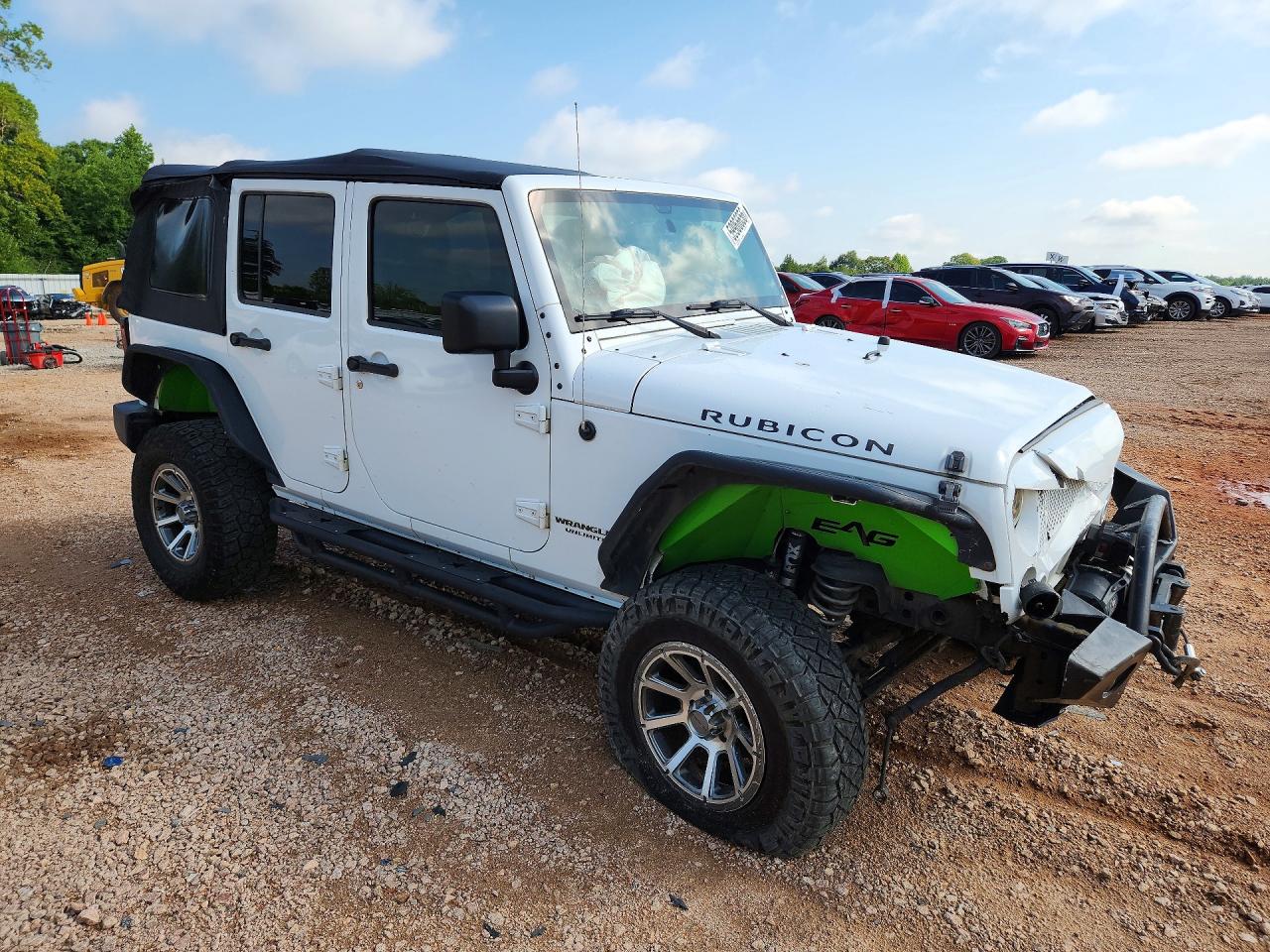2014 Jeep Wrangler Unlimited Rubicon White vin: 1C4BJWFG3EL118613