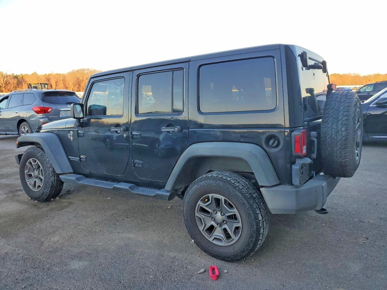 2014 Jeep Wrangler Unlimited Rubicon Black vin: 1C4BJWFG3EL238377