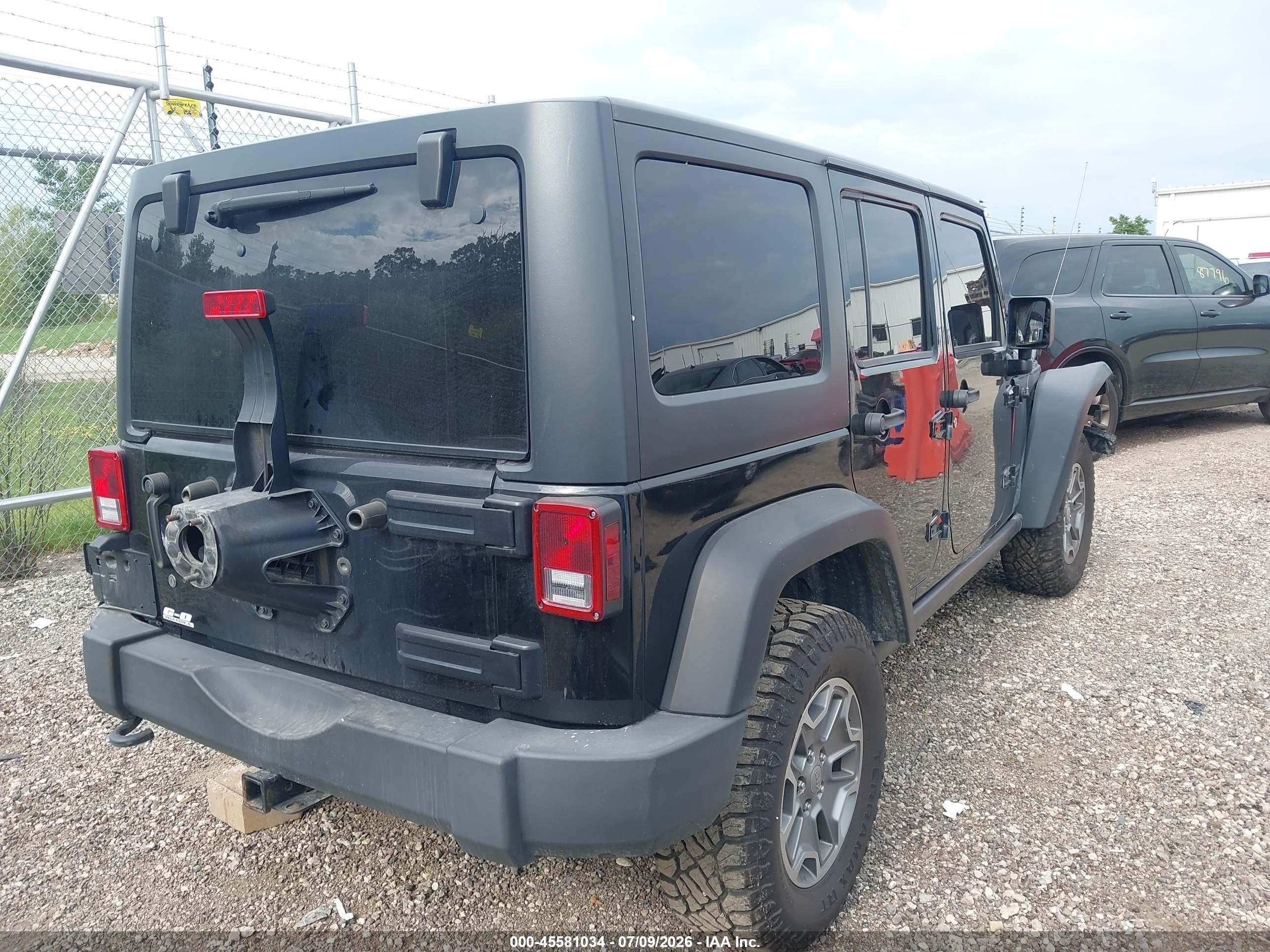 2014 Jeep Wrangler Unlimited Rubicon Black vin: 1C4BJWFG3EL266714