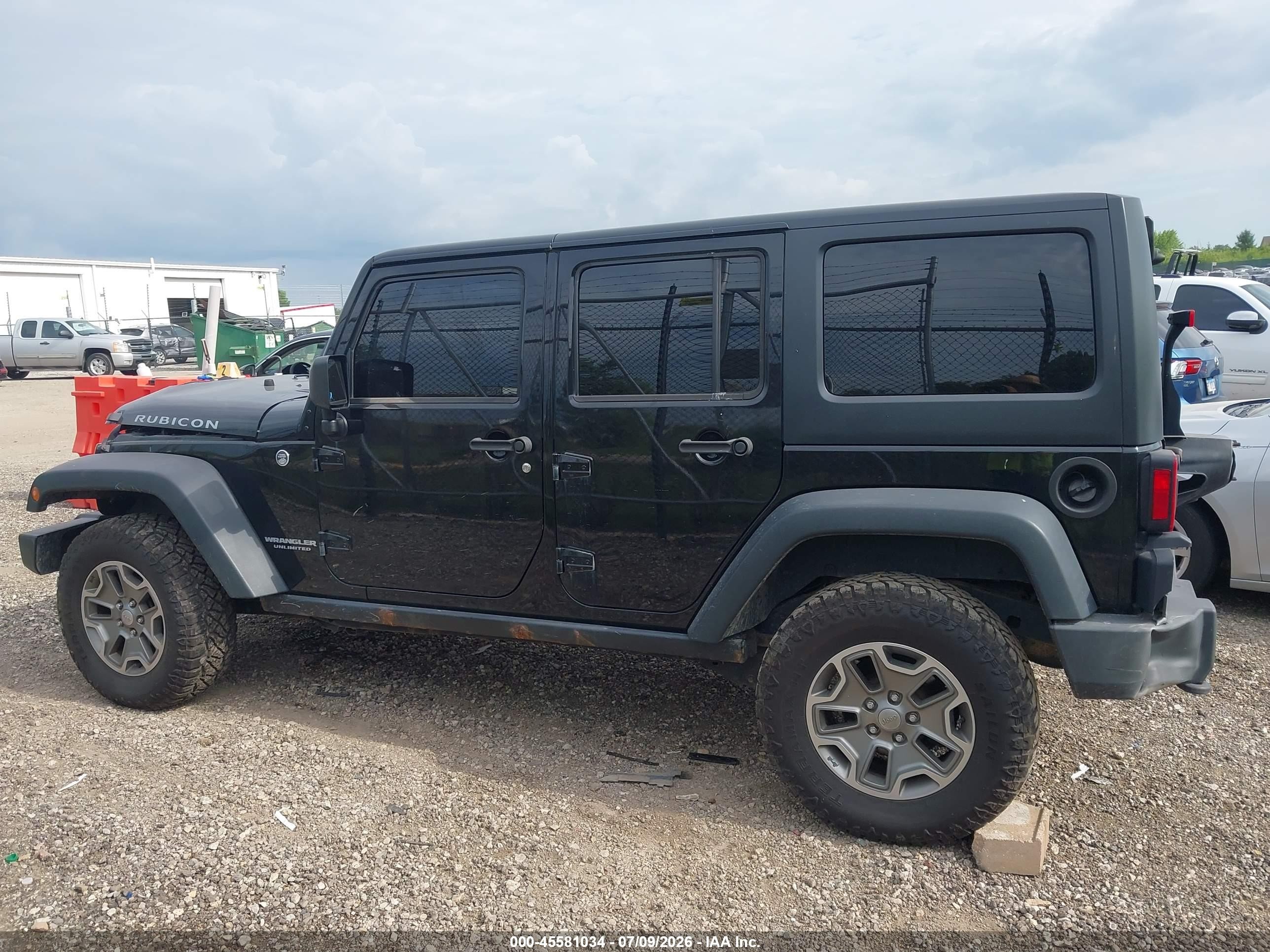 2014 Jeep Wrangler Unlimited Rubicon Black vin: 1C4BJWFG3EL266714