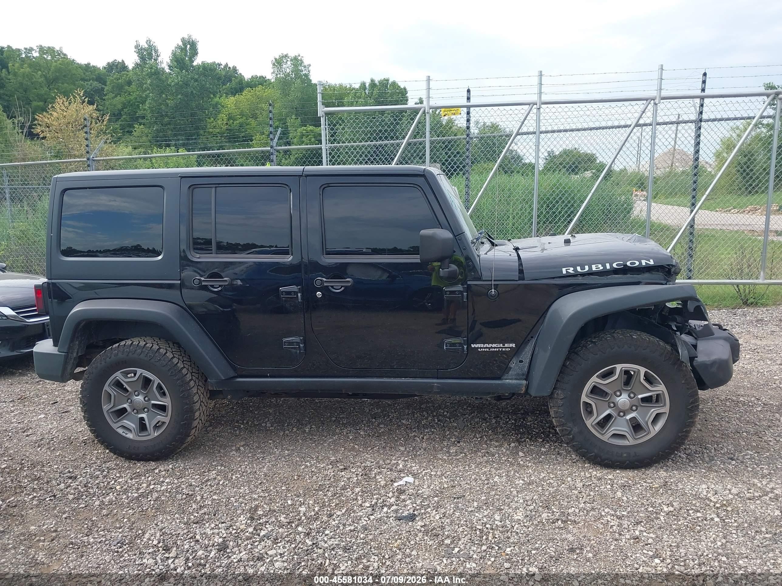2014 Jeep Wrangler Unlimited Rubicon Black vin: 1C4BJWFG3EL266714