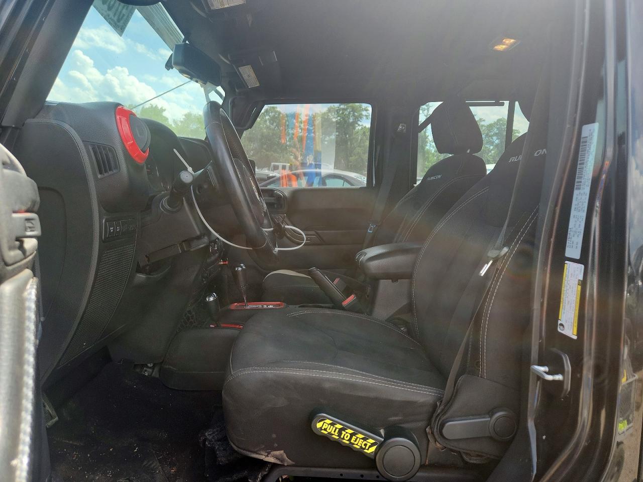 2015 Jeep Wrangler Unlimited Rubicon Black vin: 1C4BJWFG3FL606073