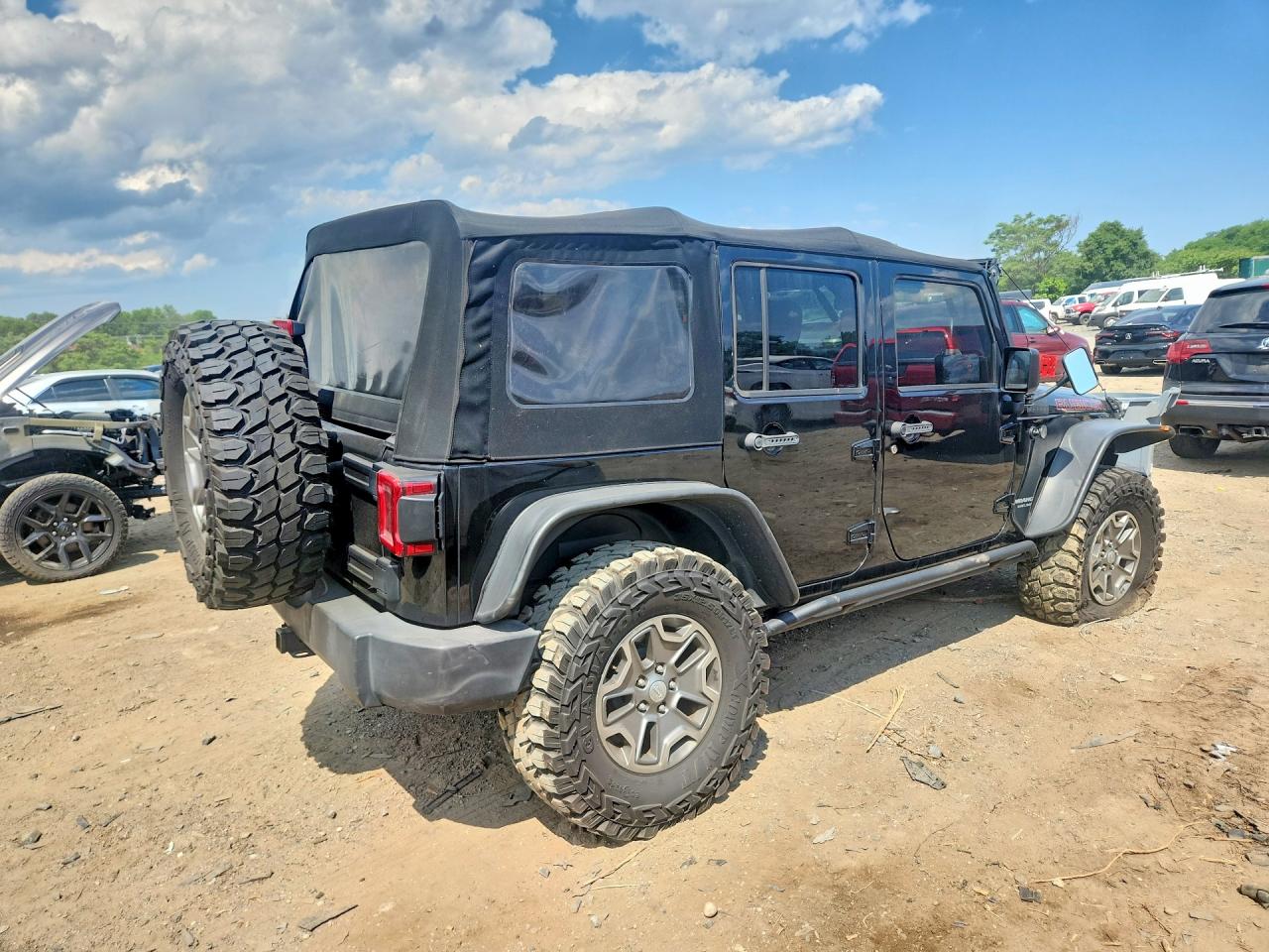 2015 Jeep Wrangler Unlimited Rubicon Black vin: 1C4BJWFG3FL606073