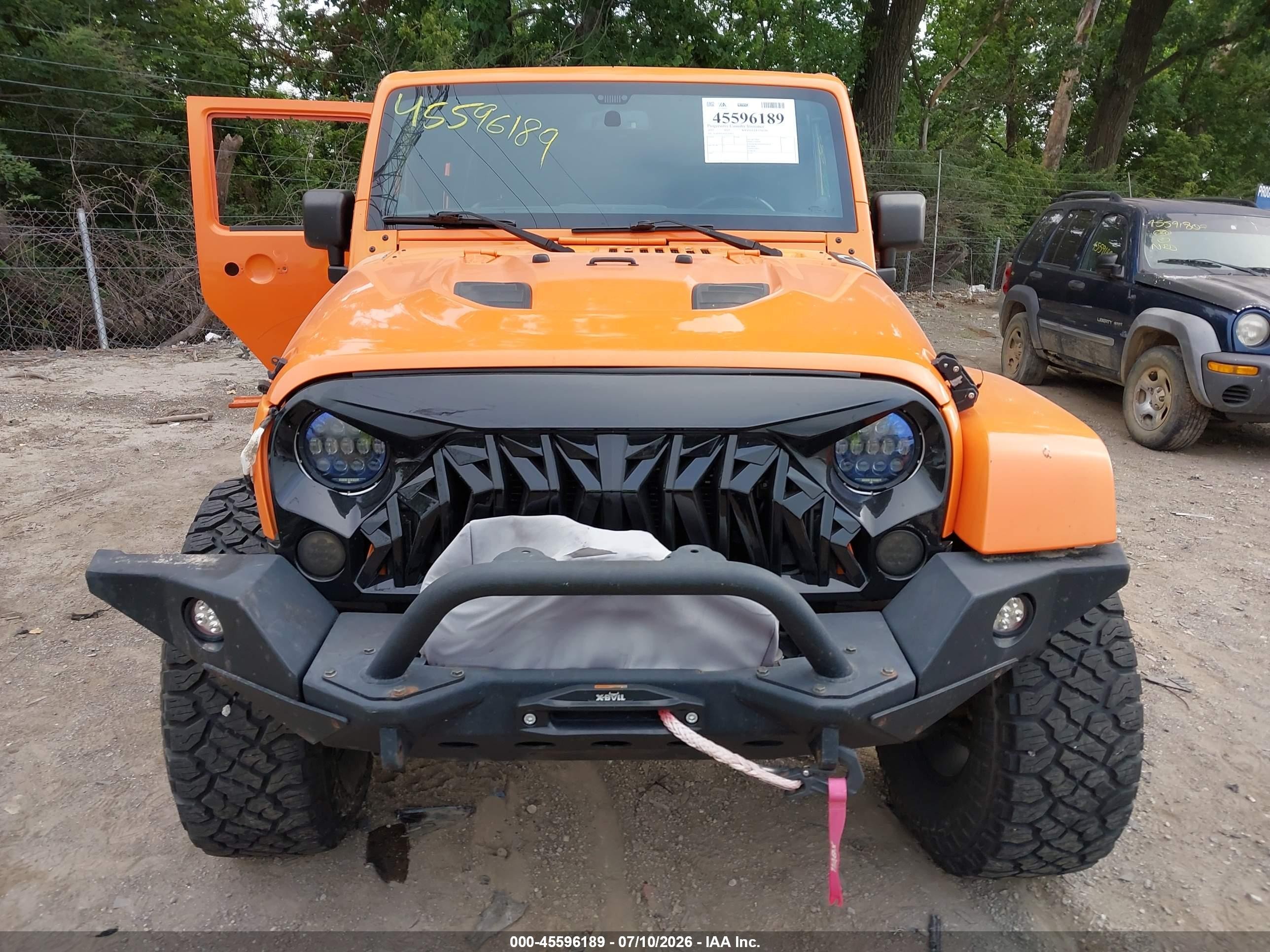 2013 Jeep Wrangler Unlimited Rubicon Orange vin: 1C4BJWFG4DL524852