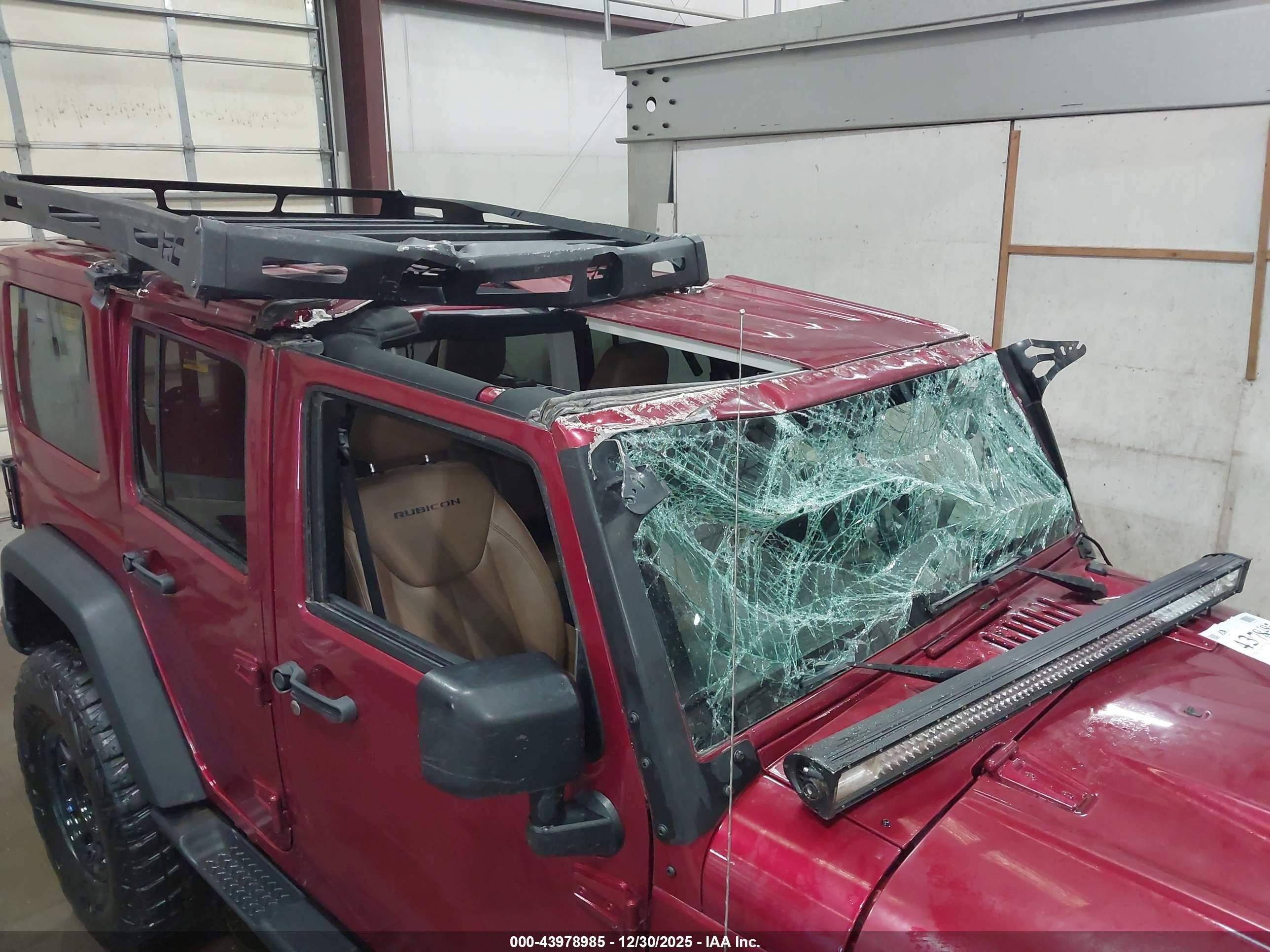 2013 Jeep Wrangler Unlimited Rubicon Red vin: 1C4BJWFG4DL598983