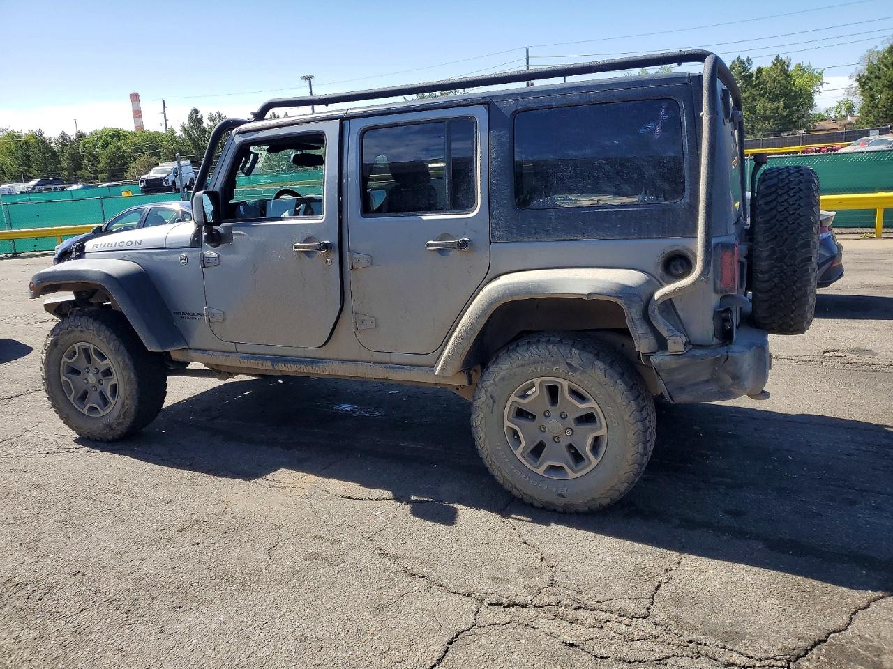 2014 Jeep Wrangler Unlimited Rubicon Silver vin: 1C4BJWFG4EL166833