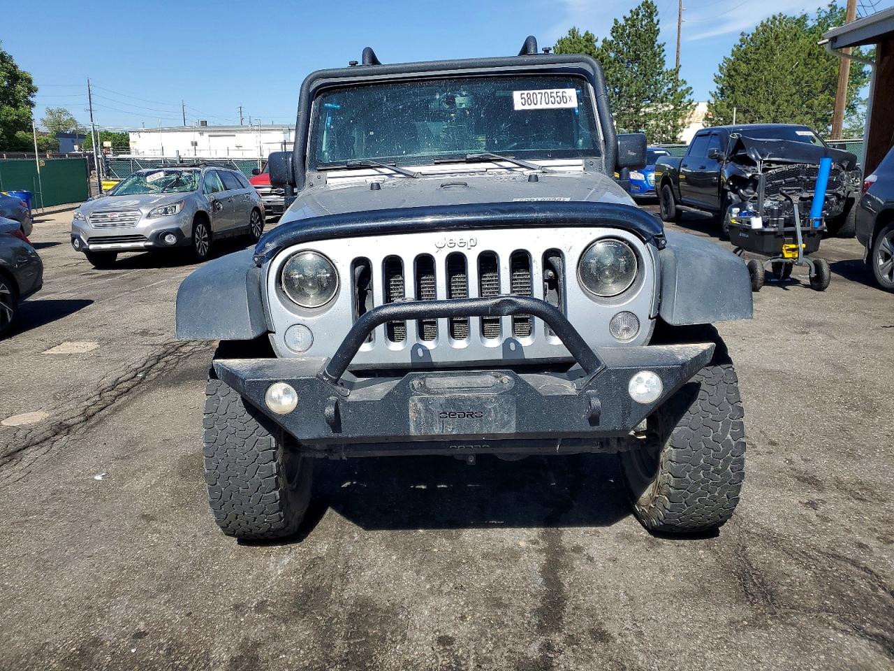 2014 Jeep Wrangler Unlimited Rubicon Silver vin: 1C4BJWFG4EL166833