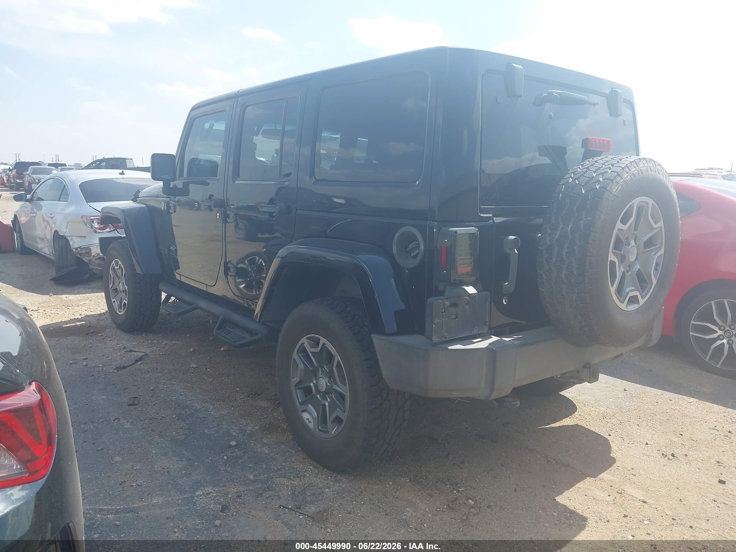 2014 Jeep Wrangler Unlimited Rubicon Black vin: 1C4BJWFG4EL182904