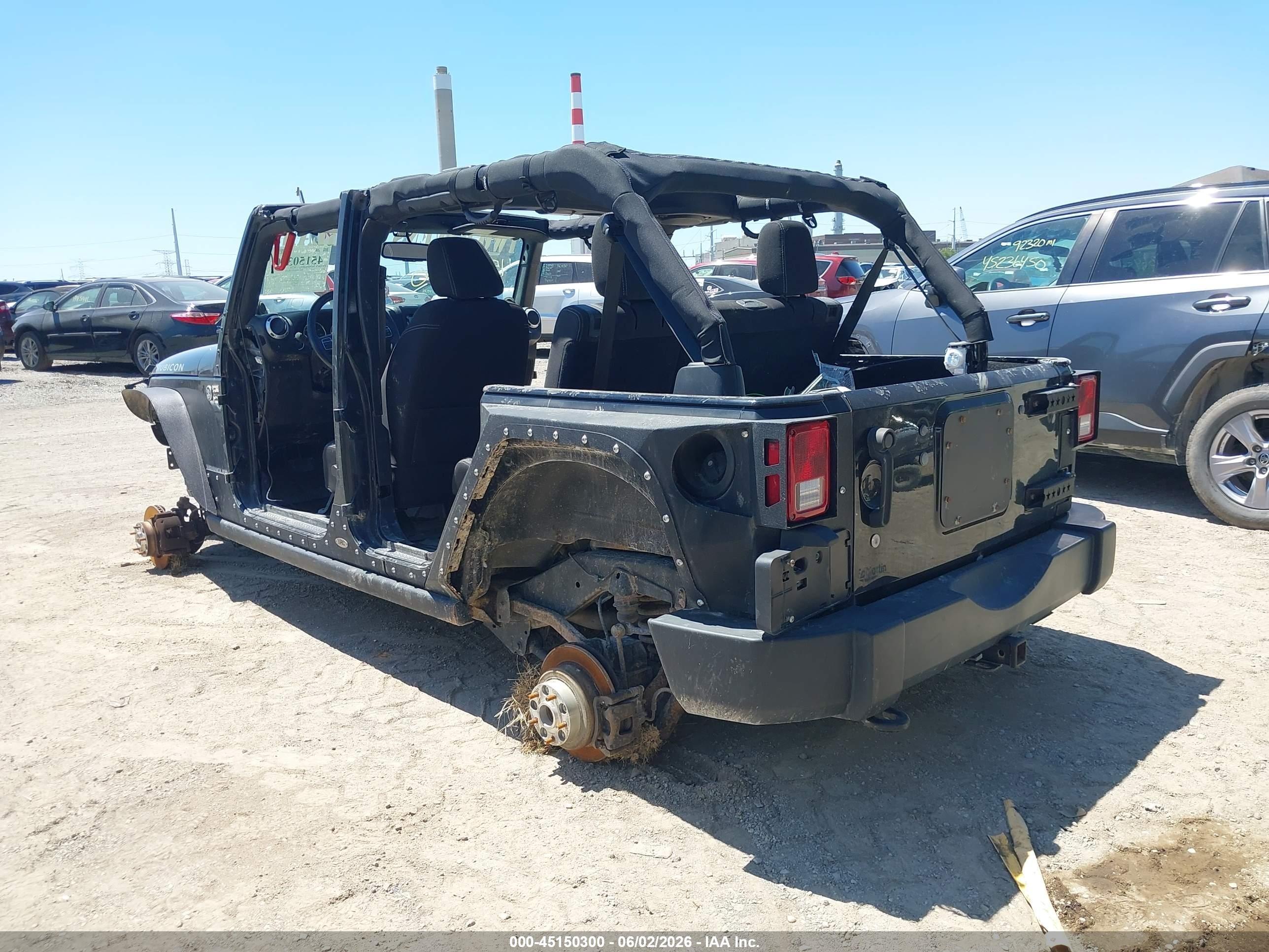 2014 Jeep Wrangler Unlimited Rubicon Black vin: 1C4BJWFG4EL310560