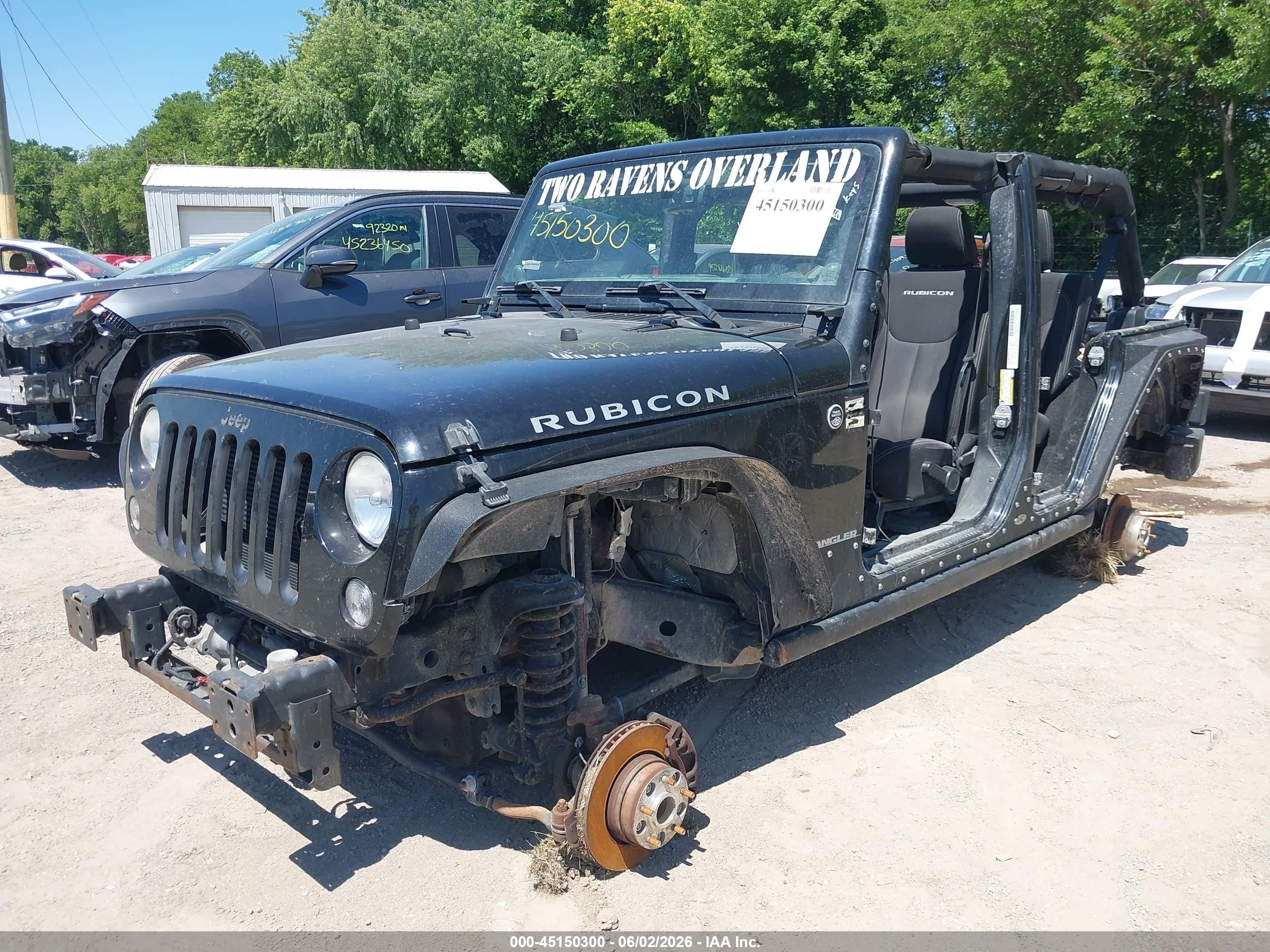 2014 Jeep Wrangler Unlimited Rubicon Black vin: 1C4BJWFG4EL310560
