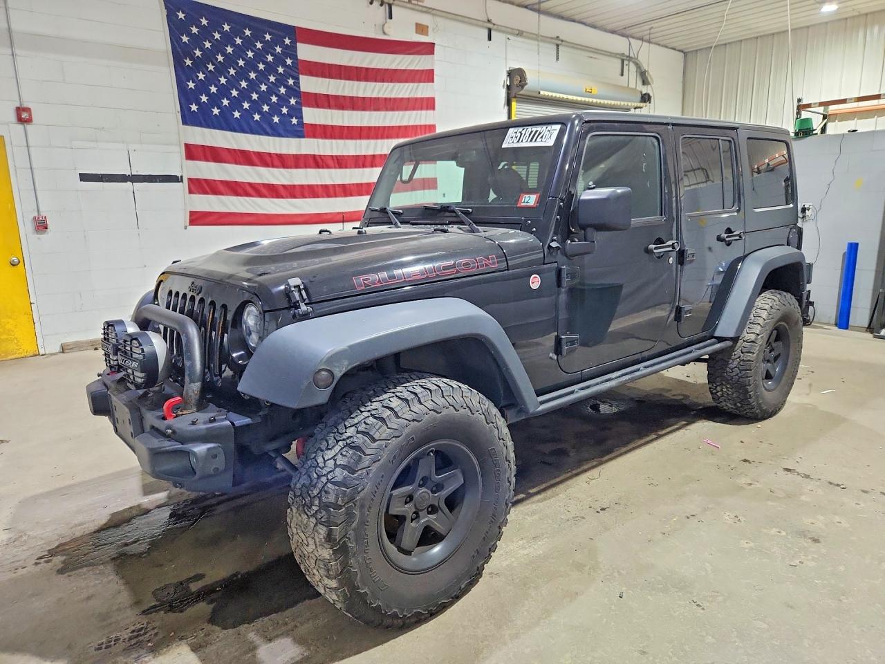 2015 Jeep Wrangler Unlimited Rubicon Black vin: 1C4BJWFG4FL725086