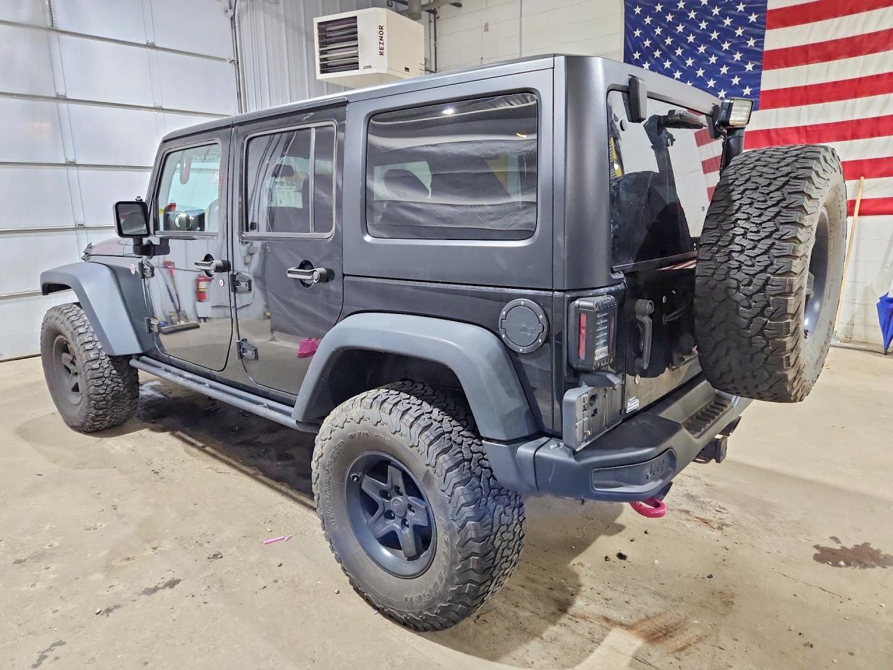 2015 Jeep Wrangler Unlimited Rubicon Black vin: 1C4BJWFG4FL725086