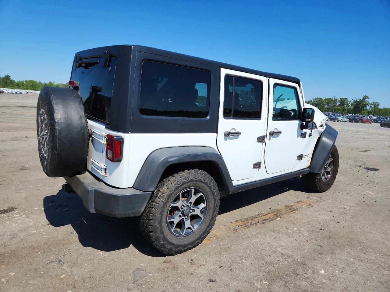 2015 Jeep Wrangler Unlimited Rubicon White vin: 1C4BJWFG4FL769010