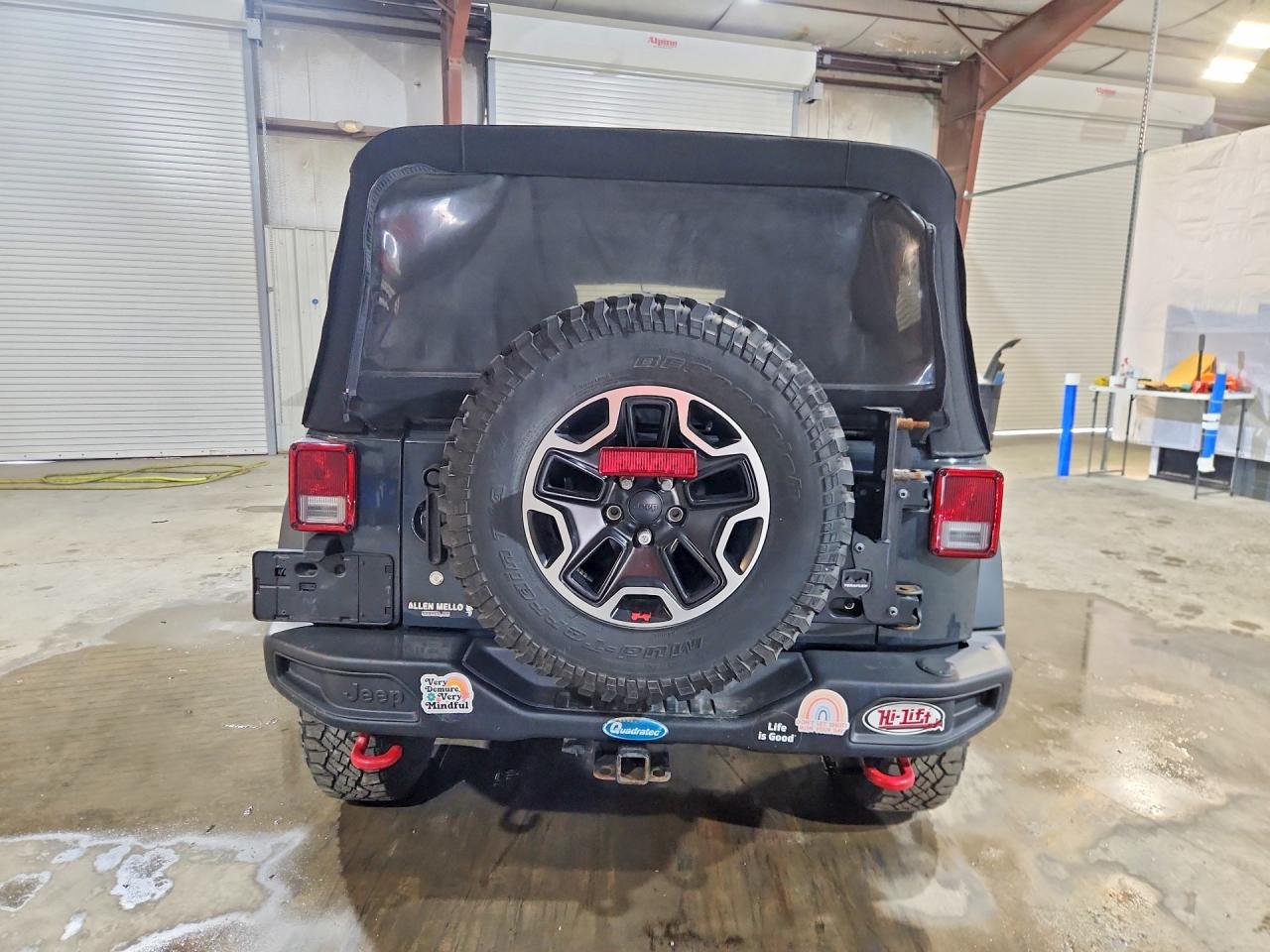2017 Jeep Wrangler Unlimited Rubicon Gray vin: 1C4BJWFG4HL522721