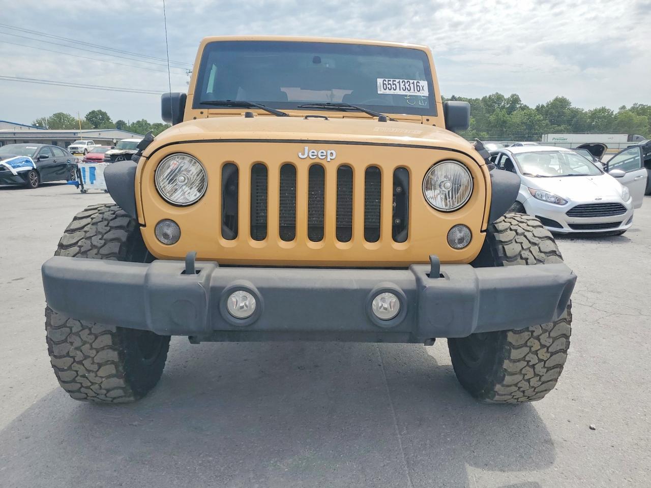 2014 Jeep Wrangler Unlimited Rubicon Желто-коричневый vin: 1C4BJWFG5EL101375