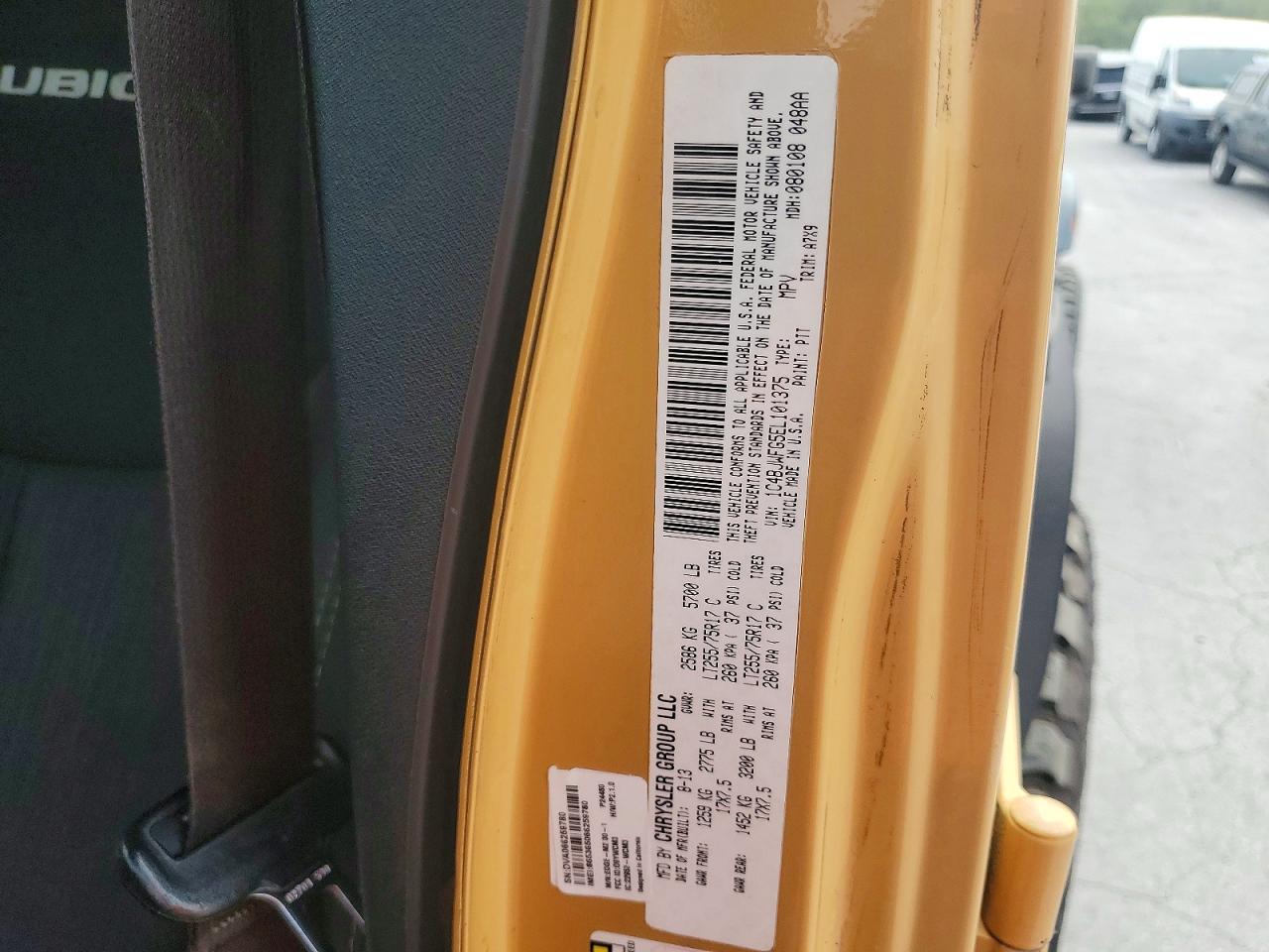2014 Jeep Wrangler Unlimited Rubicon Желто-коричневый vin: 1C4BJWFG5EL101375