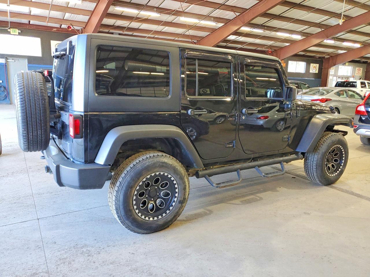 2014 Jeep Wrangler Unlimited Rubicon Black vin: 1C4BJWFG5EL133663