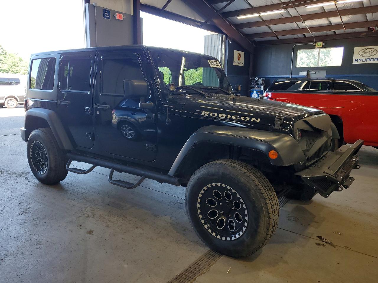 2014 Jeep Wrangler Unlimited Rubicon Black vin: 1C4BJWFG5EL133663