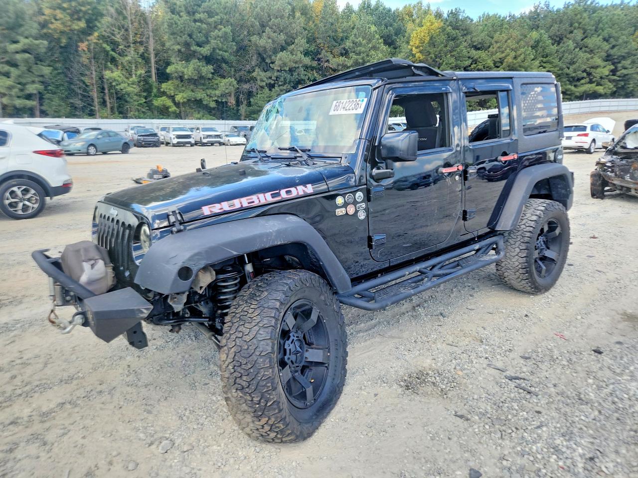 2014 Jeep Wrangler Unlimited Black vin: 1C4BJWFG5EL163598