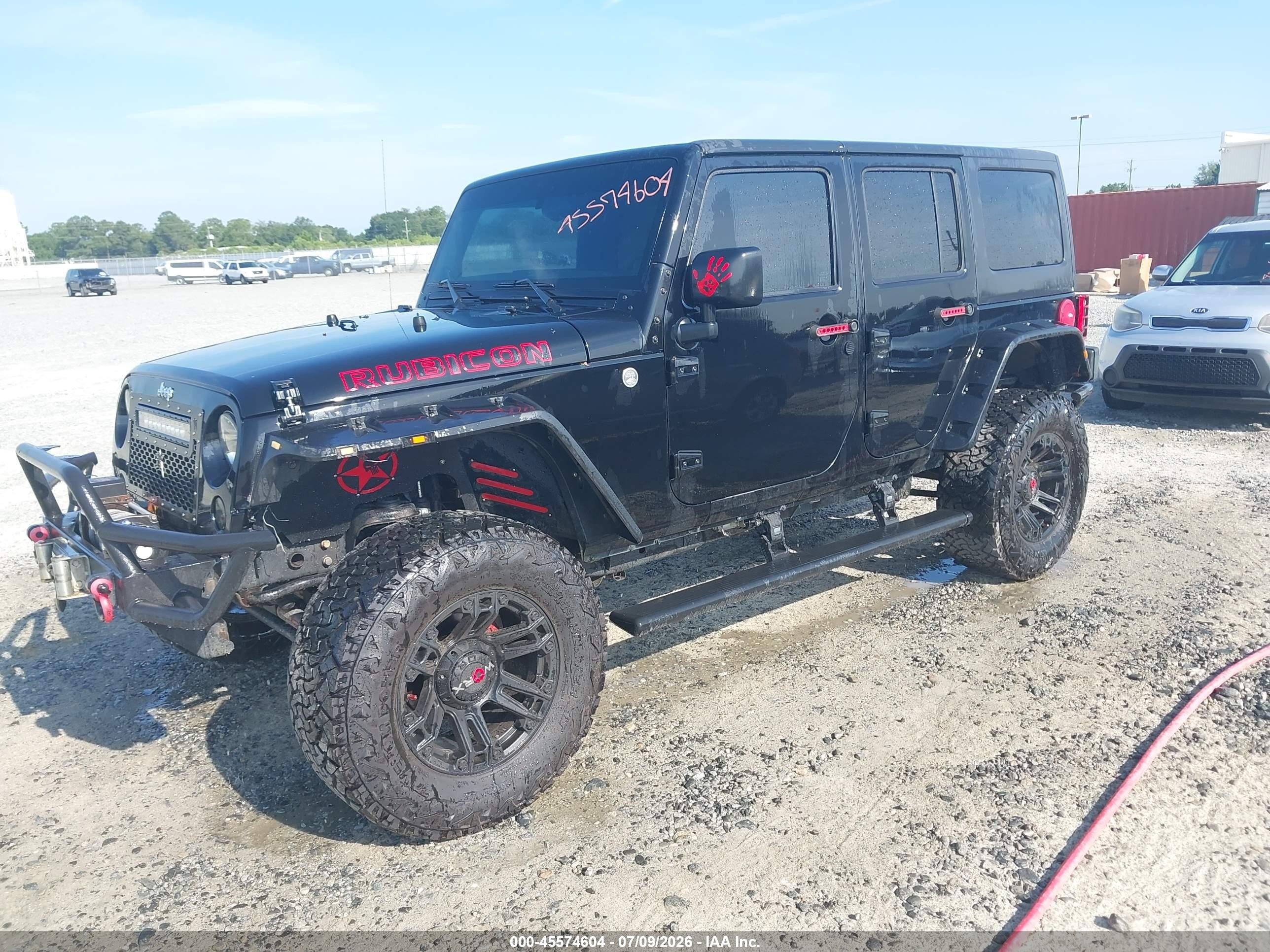 2014 Jeep Wrangler Unlimited Rubicon Black vin: 1C4BJWFG5EL279738