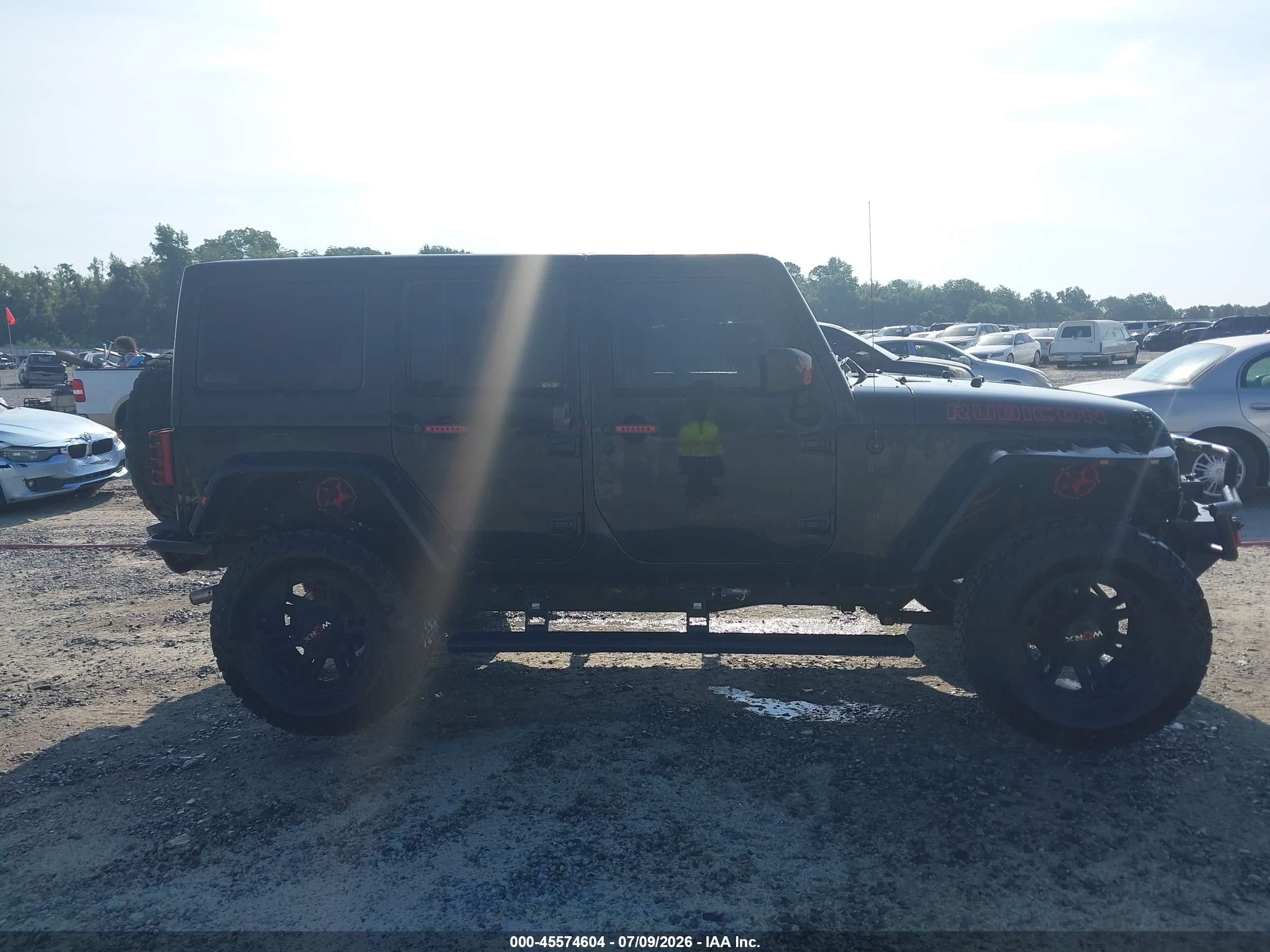 2014 Jeep Wrangler Unlimited Rubicon Black vin: 1C4BJWFG5EL279738
