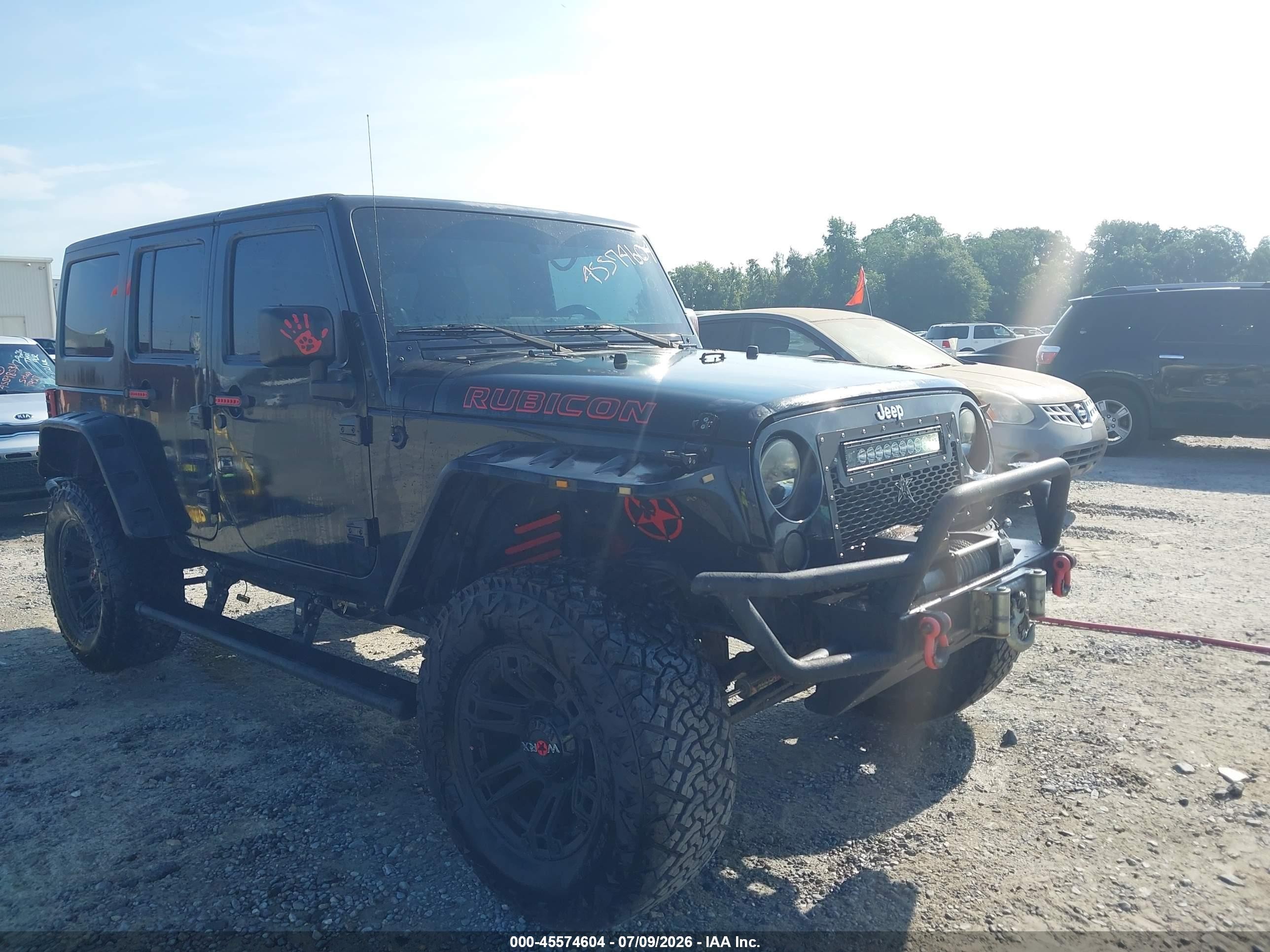 2014 Jeep Wrangler Unlimited Rubicon Black vin: 1C4BJWFG5EL279738