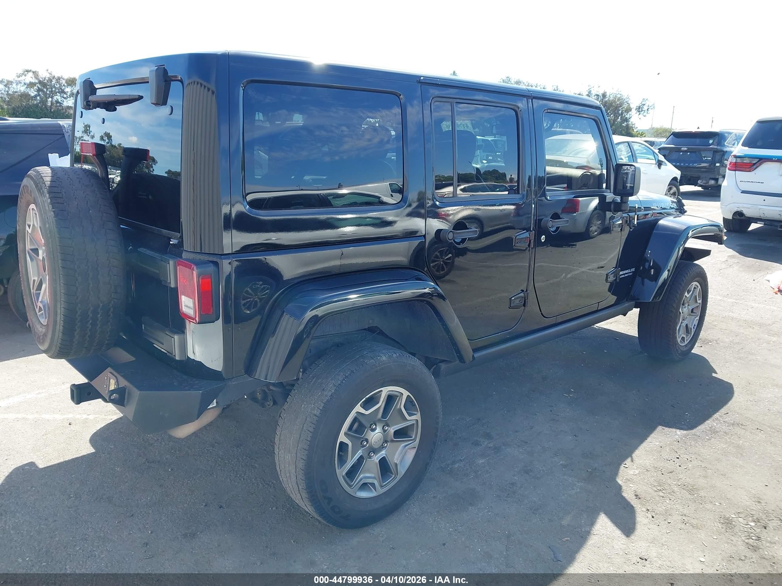 2015 Jeep Wrangler Unlimited Rubicon Black vin: 1C4BJWFG5FL538116