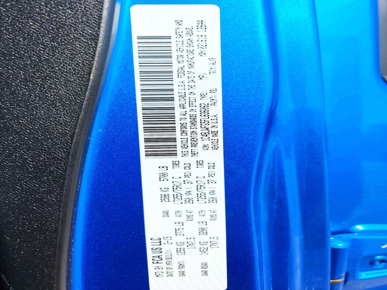 2015 Jeep Wrangler Unlimited Rubicon Blue vin: 1C4BJWFG5FL636062