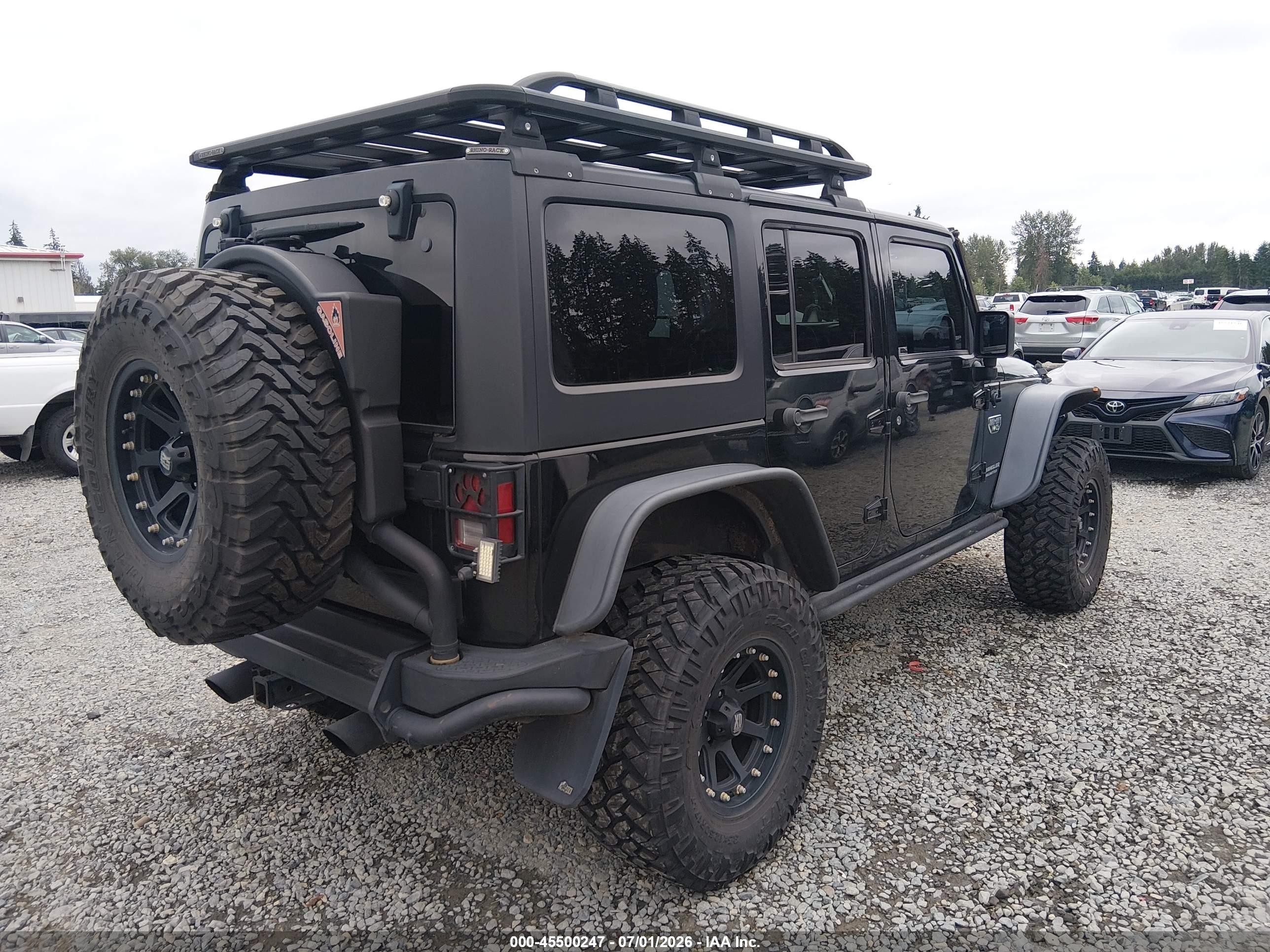 2012 Jeep Wrangler Unlimited Rubicon Black vin: 1C4BJWFG6CL199555