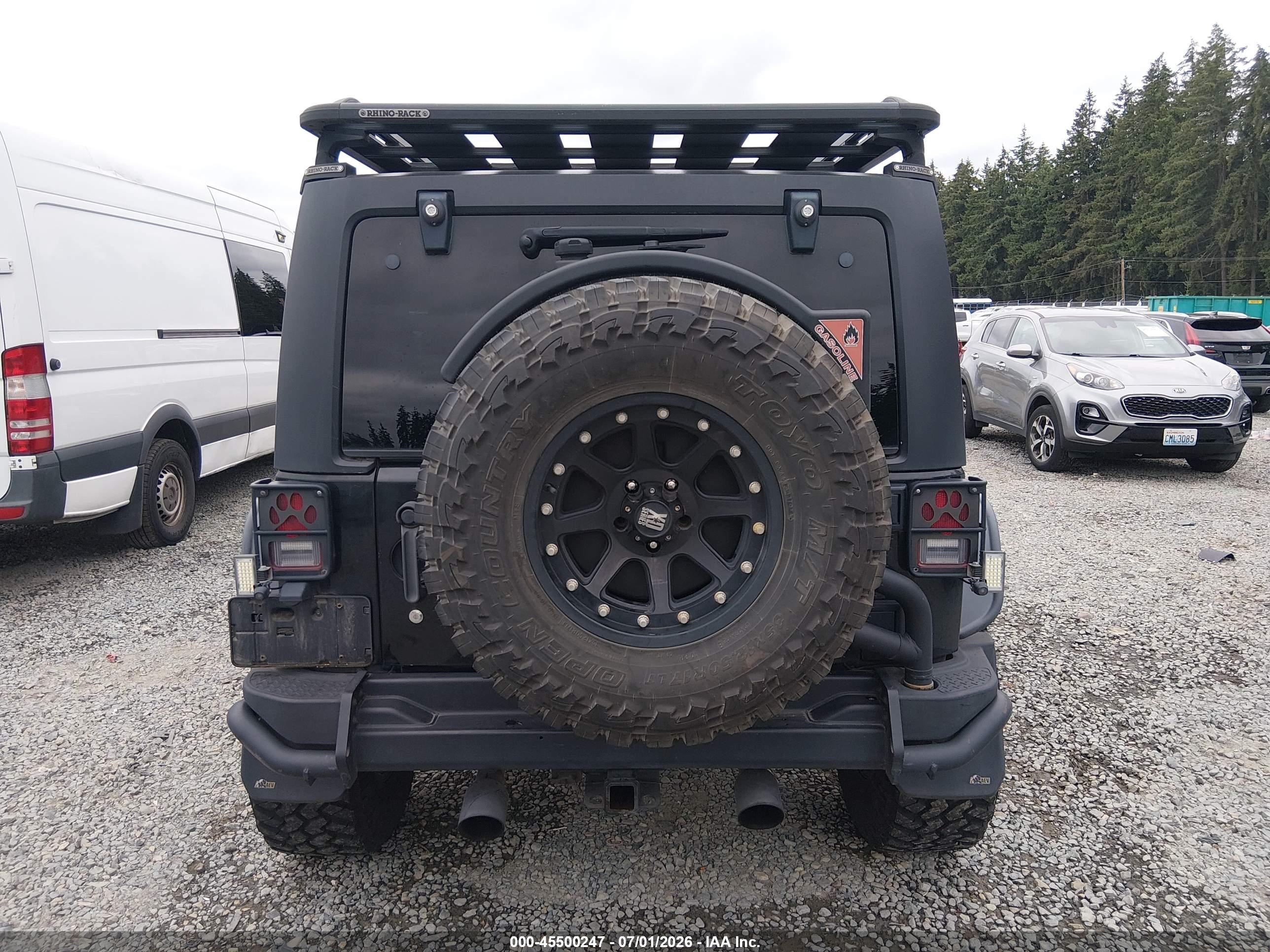2012 Jeep Wrangler Unlimited Rubicon Black vin: 1C4BJWFG6CL199555