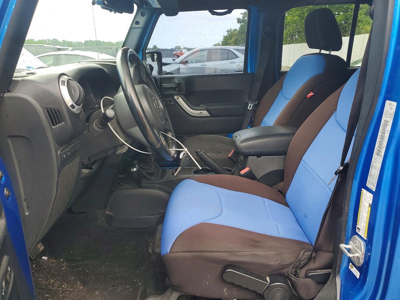 2015 Jeep Wrangler Unlimited Rubicon Blue vin: 1C4BJWFG6FL500958