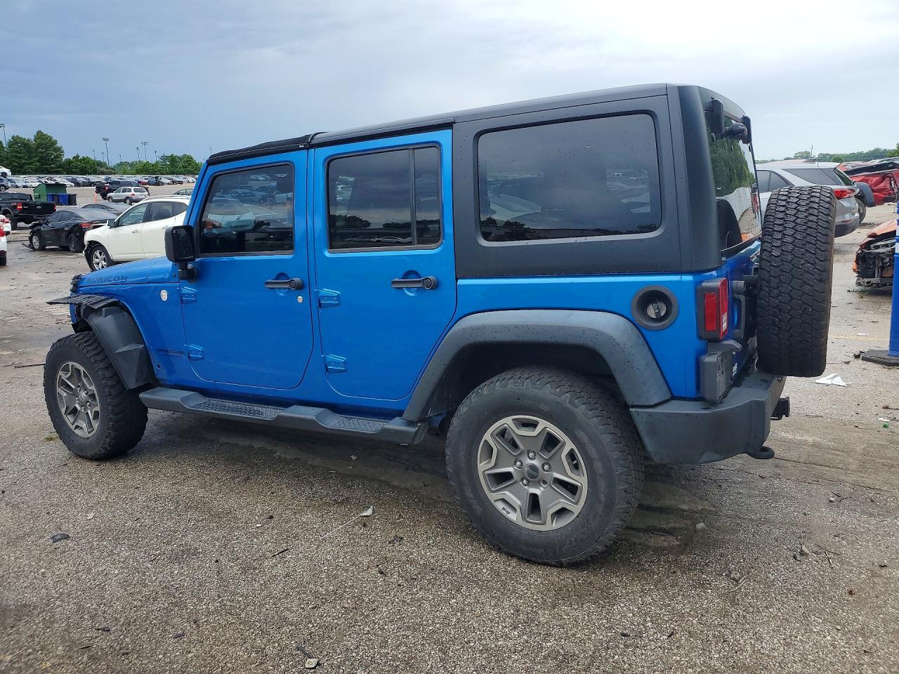 2015 Jeep Wrangler Unlimited Rubicon Blue vin: 1C4BJWFG6FL500958