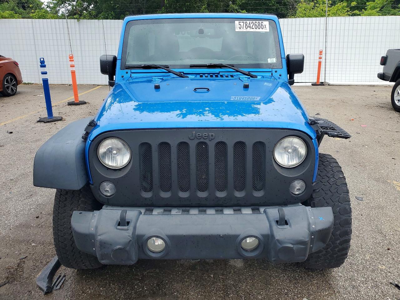 2015 Jeep Wrangler Unlimited Rubicon Blue vin: 1C4BJWFG6FL500958