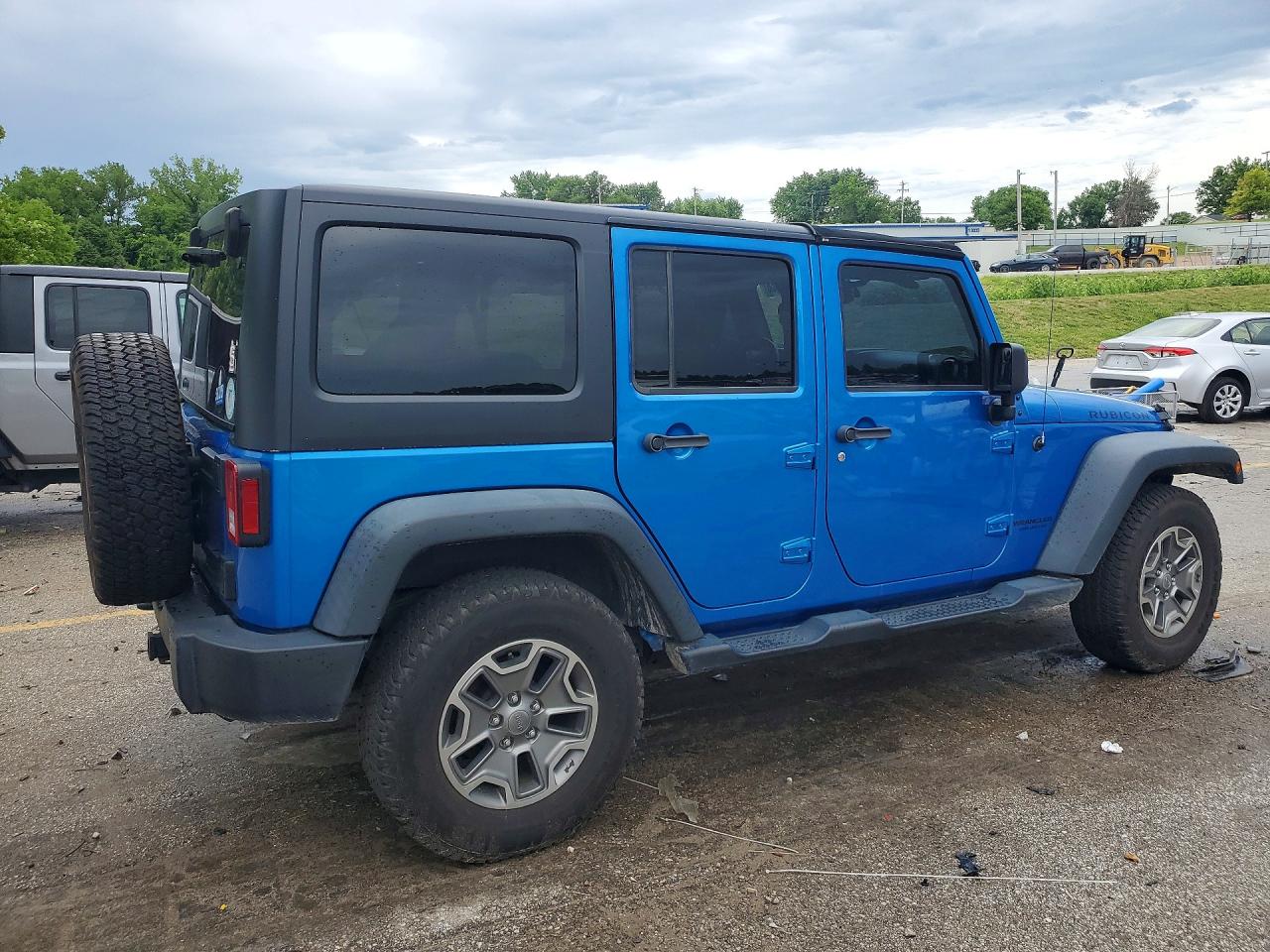 2015 Jeep Wrangler Unlimited Rubicon Blue vin: 1C4BJWFG6FL500958