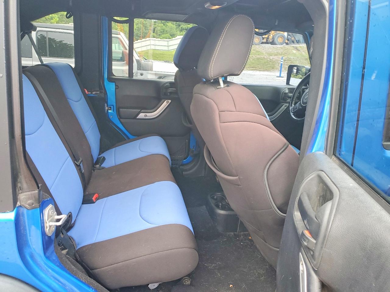 2015 Jeep Wrangler Unlimited Rubicon Blue vin: 1C4BJWFG6FL500958