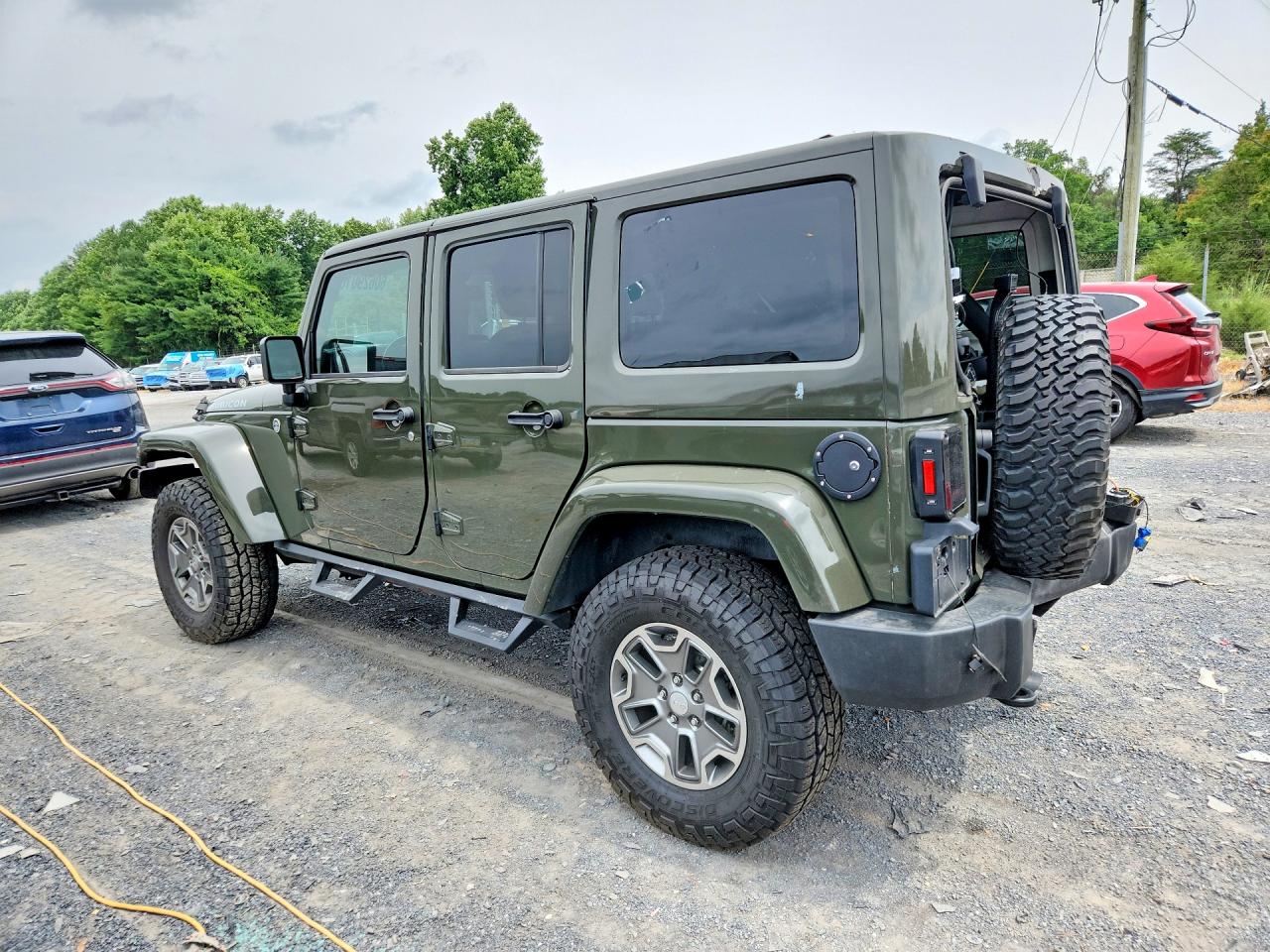 2015 Jeep Wrangler Unlimited Rubicon Green vin: 1C4BJWFG6FL559749
