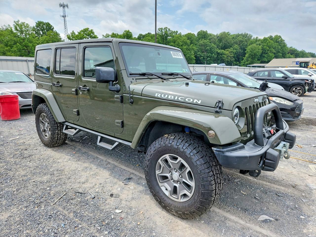 2015 Jeep Wrangler Unlimited Rubicon Green vin: 1C4BJWFG6FL559749