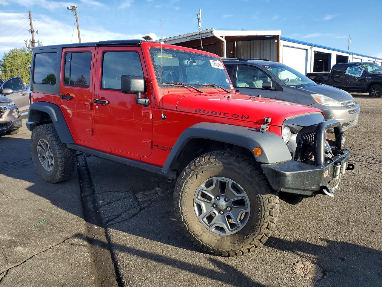 2015 Jeep Wrangler Unlimited Rubicon Red vin: 1C4BJWFG6FL645207