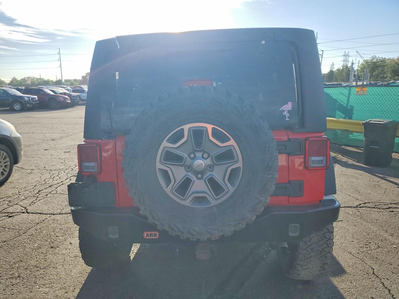 2015 Jeep Wrangler Unlimited Rubicon Red vin: 1C4BJWFG6FL645207